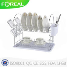 16 Inch Metal Wire Dish Rack with Utensil Holder